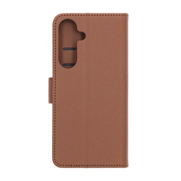 Samsung Galaxy S25 FE Etui med Kortlomme stativfunksjon Brun