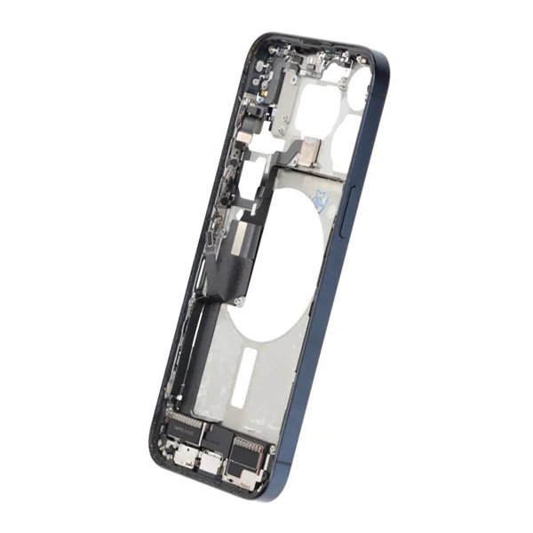 Midtramme med smådeler for iPhone 15 Pro Max - Blå Titan OEM