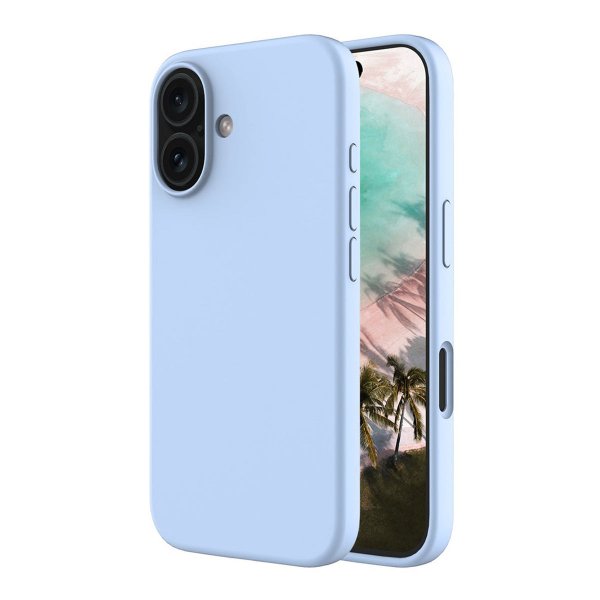 Rvelon iPhone 16 Deksel Silikon MagSafe Blå