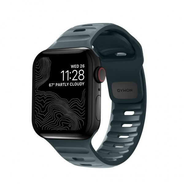 Nomad Apple Watch 38/40/41/42mm Armbånd Sport Band Marine Blue