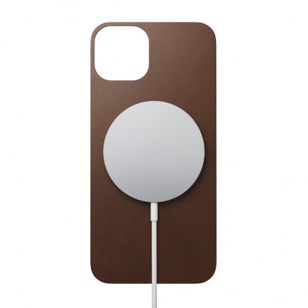 Nomad iPhone 13 Skin Leather Skin Rustic Brown