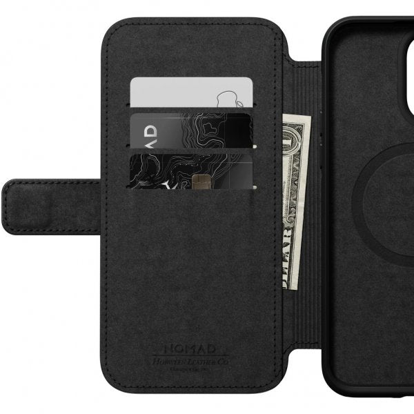 Nomad iPhone 14 Pro Max Etui Modern Leather Folio Horween Svart