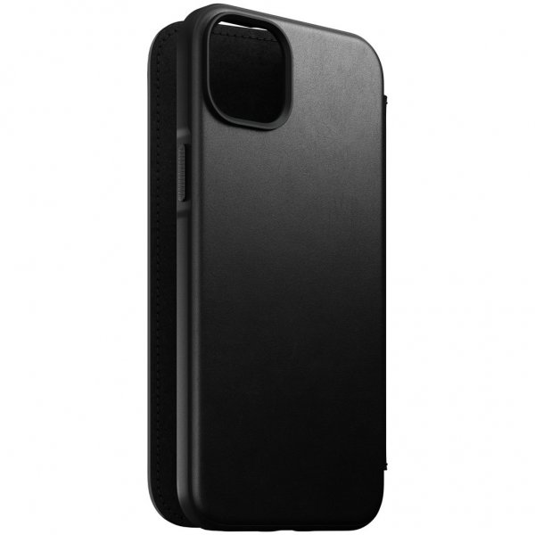 Nomad iPhone 14 Plus Etui Modern Leather Folio Svart