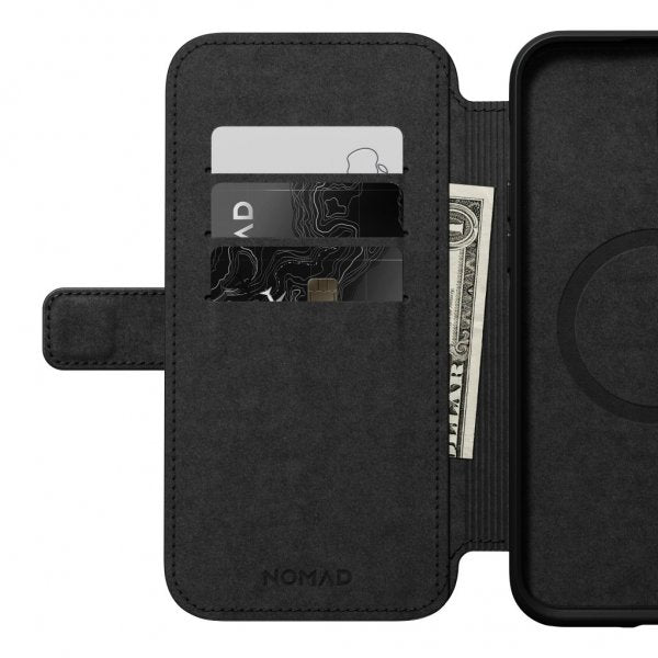 Nomad iPhone 14 Plus Etui Modern Leather Folio Svart