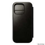 Nomad iPhone 16 Pro Etui Modern Leather Folio Horween Green Chrome