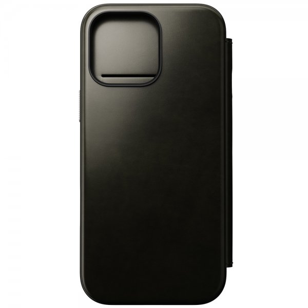 Nomad iPhone 16 Pro Max Etui Modern Leather Folio Horween Green Chrome
