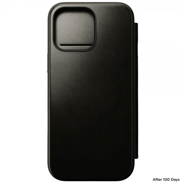 Nomad iPhone 16 Pro Max Etui Modern Leather Folio Horween Green Chrome