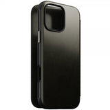 Nomad iPhone 16 Pro Max Etui Modern Leather Folio Horween Green Chrome