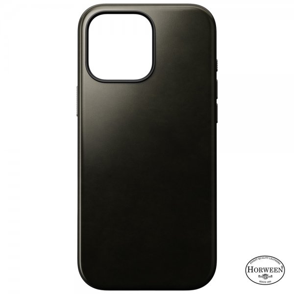 Nomad iPhone 16 Pro Max Deksel Modern Leather Case Horween Green Chrome