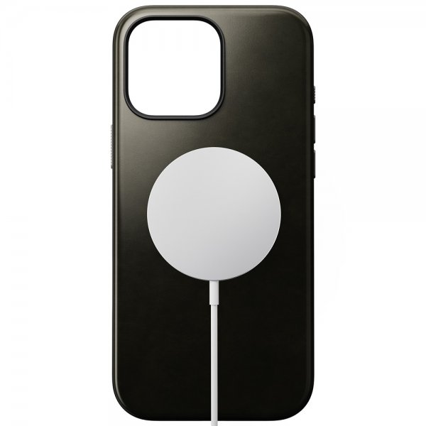 Nomad iPhone 16 Pro Max Deksel Modern Leather Case Horween Green Chrome
