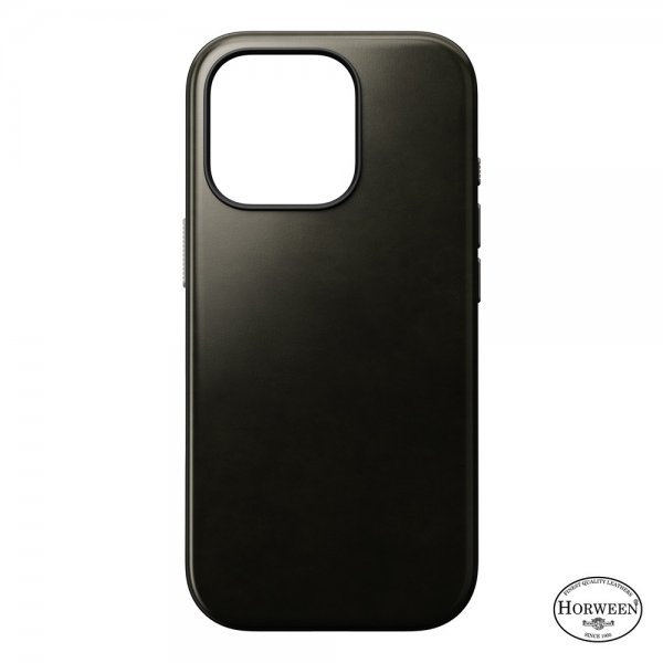 Nomad iPhone 16 Pro Deksel Modern Leather Case Horween Green Chrome