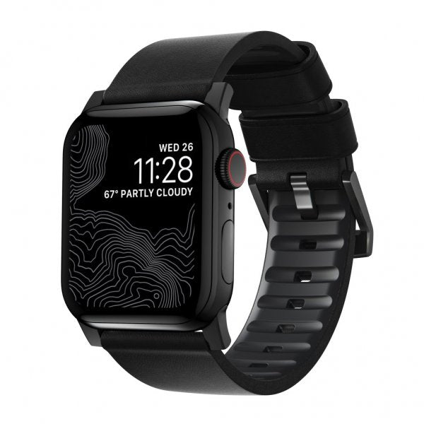 Nomad Apple Watch 44/45/46mm/Apple Watch Ultra Armbånd Active Band Pro Black Hardware Svart