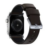 Nomad Apple Watch 44/45/46mm/Apple Watch Ultra Armbånd Active Band Pro Silver Hardware Classic Brown