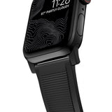 Nomad Apple Watch 38/40/41/42mm Armbånd Rugged Band Black Hardware Svart