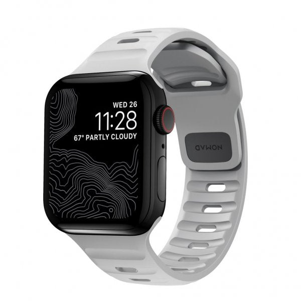 Nomad Apple Watch 44/45/46mm/Apple Watch Ultra Armbånd Sport Band Lunar Gray