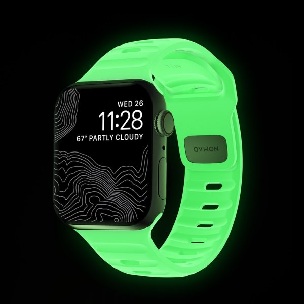 Nomad Apple Watch 38/40/41/42mm Armbånd Sport Band Glow 2.0