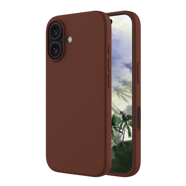 Rvelon iPhone 16 Deksel Silikon MagSafe Brun