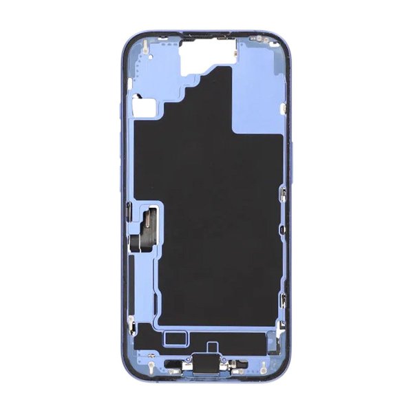 Midtre ramme med smådeler for iPhone 16 - Blå OEM