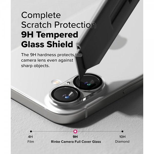 Ringke iPhone 16/iPhone 16 Plus Kamerabeskytter Camera Protector Glass 2-pakning