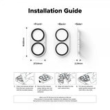 Ringke iPhone 16/iPhone 16 Plus Kamerabeskytter Camera Protector Glass 2-pakning