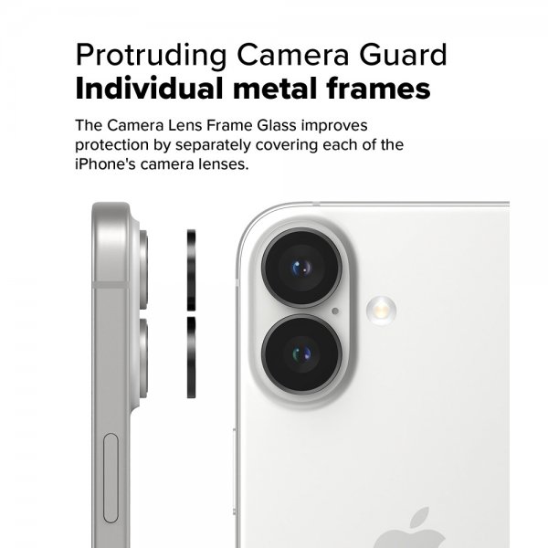 Ringke iPhone 16/iPhone 16 Plus Kamerabeskytter Camera Lens Frame 2-pakning