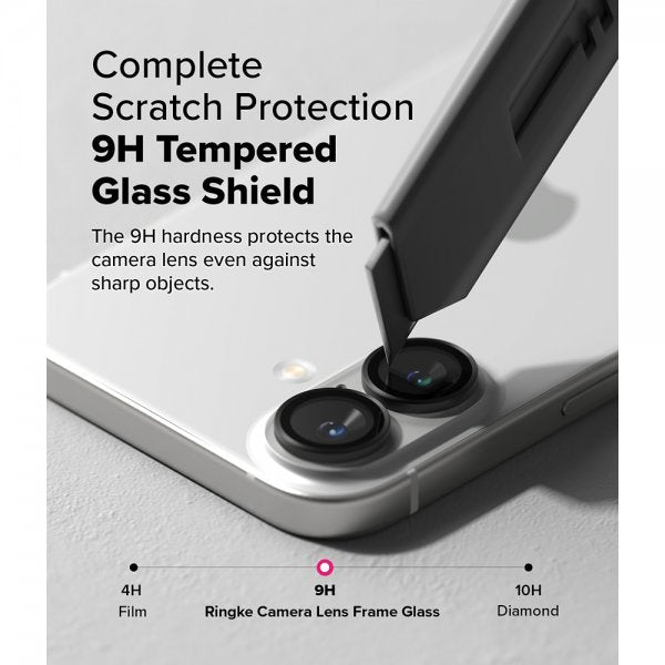 Ringke iPhone 16/iPhone 16 Plus Kamerabeskytter Camera Lens Frame 2-pakning