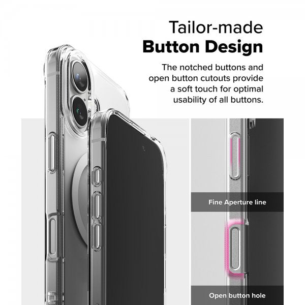 Ringke iPhone 16 Deksel Fusion Magnetic Transparent