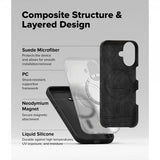 Ringke iPhone 16 Deksel Silicone Magnetic Svart