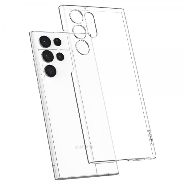 Spigen Samsung Galaxy S22 Ultra Deksel AirSkin Crystal Clear