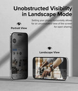Ringke iPhone 15 Pro Skjermbeskytter Privacy Tempered Glass Installation Jig