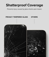 Ringke iPhone 15 Plus Skjermbeskytter Privacy Tempered Glass Installation Jig