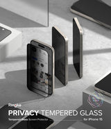 Ringke iPhone 15 Skjermbeskytter Privacy Tempered Glass Installation Jig