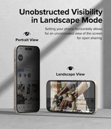 Ringke iPhone 15 Skjermbeskytter Privacy Tempered Glass Installation Jig