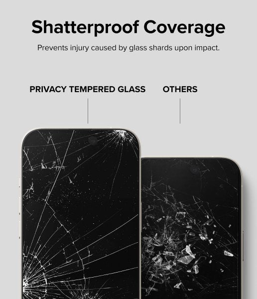 Ringke iPhone 15 Skjermbeskytter Privacy Tempered Glass Installation Jig