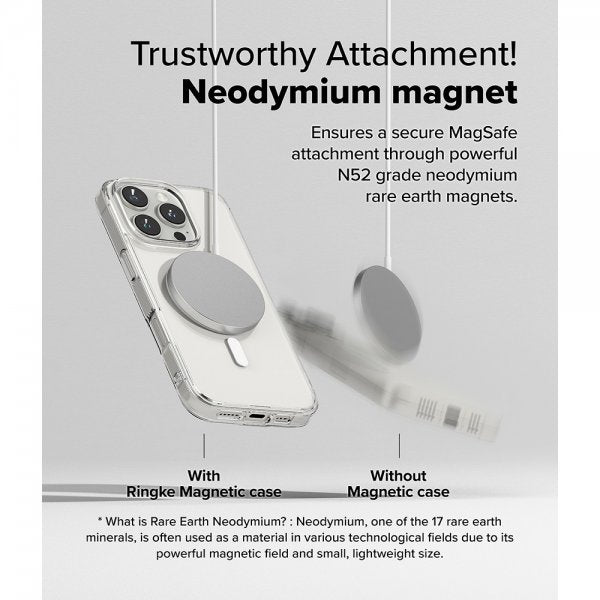 Ringke iPhone 16 Pro Max Deksel Fusion Magnetic Transparent