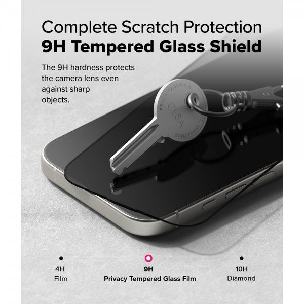 Ringke iPhone 16 Pro Max Skjermbeskytter Easy Slide Privacy 2-pakning
