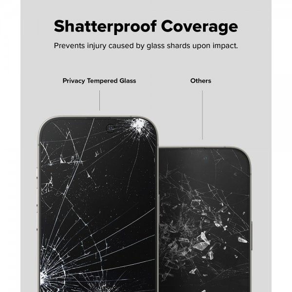 Ringke iPhone 16 Pro Max Skjermbeskytter Easy Slide Privacy 2-pakning