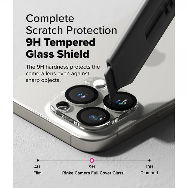 Ringke iPhone 16 Pro/16 Pro Max Kamerabeskytter Camera Protector Glass 2-pakning