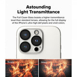 Ringke iPhone 16 Pro/16 Pro Max Kamerabeskytter Camera Protector Glass 2-pakning