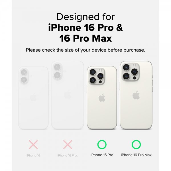 Ringke iPhone 16 Pro/16 Pro Max Kamerabeskytter Camera Protector Glass 2-pakning