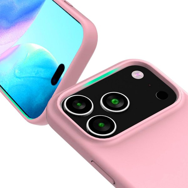 Rvelon iPhone 17 Pro Deksel Silikon MagSafe Rosa