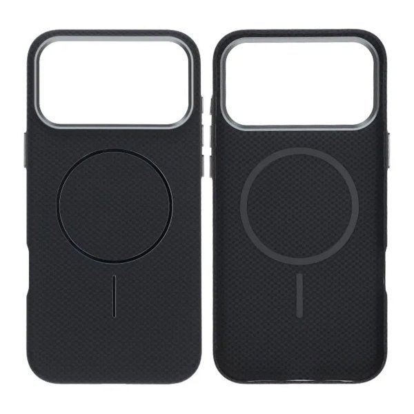 iPhone 17 Pro Max Deksel Aramidfiber MagSafe Svart