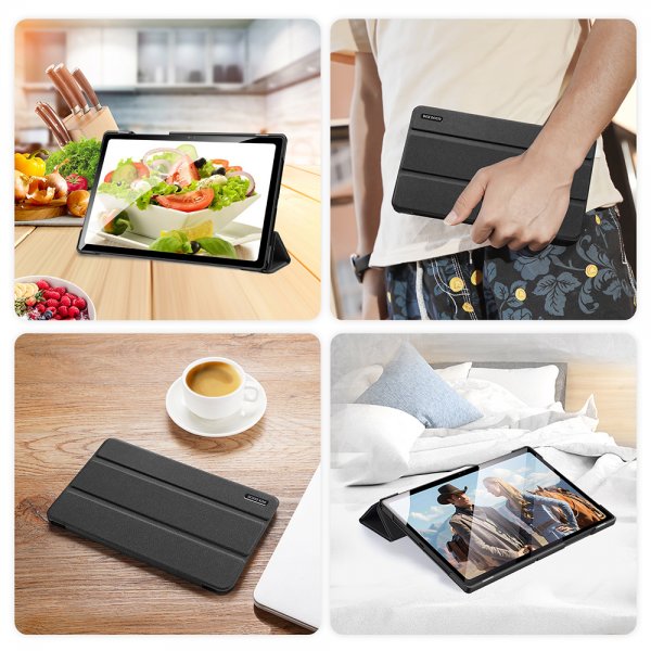 Dux Ducis Samsung Galaxy Tab A8 Etui Domo Series Svart