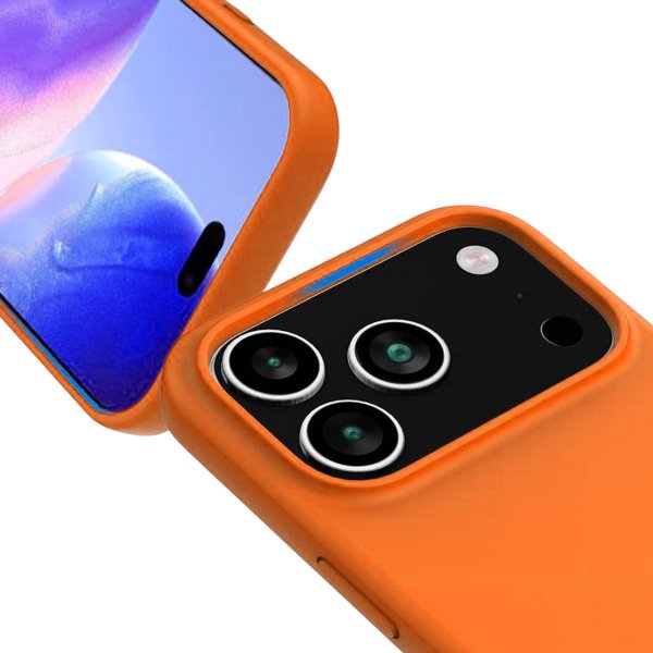 Rvelon iPhone 17 Pro Max Deksel Silikon MagSafe Oransje