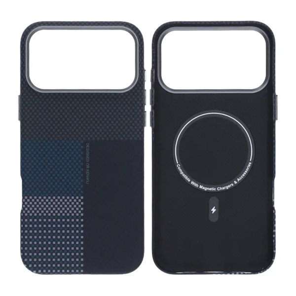 iPhone 17 Pro Max Deksel Aramidfiber MagSafe Blå