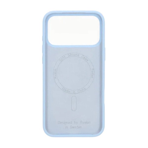 Rvelon iPhone 17 Pro Max Deksel Silikon MagSafe Blå