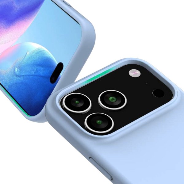Rvelon iPhone 17 Pro Deksel Silikon MagSafe Blå