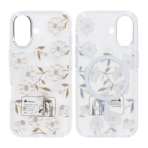 iPhone 17 Deksel Mønster MagSafe Blomster