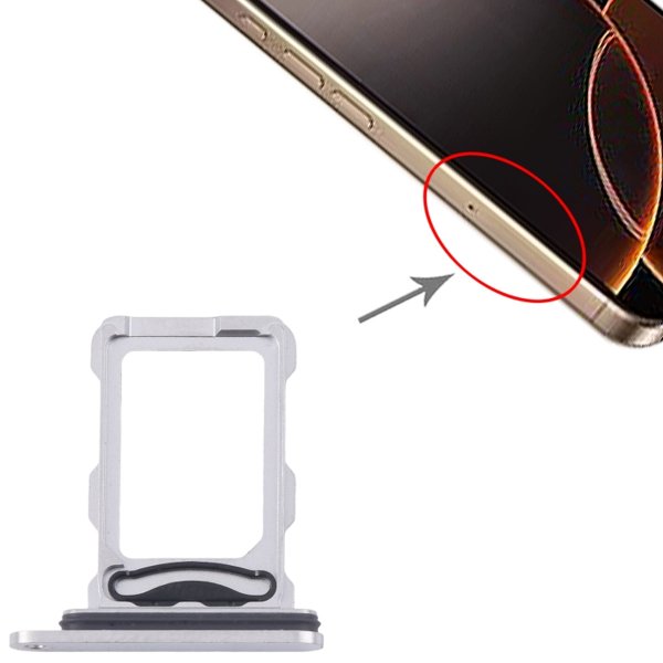 iPhone 16 Pro og 16 Pro Max SIM-kortholder - Hvit
