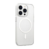 iPhone 15 Deksel Korrugerte MagSafe Transparent